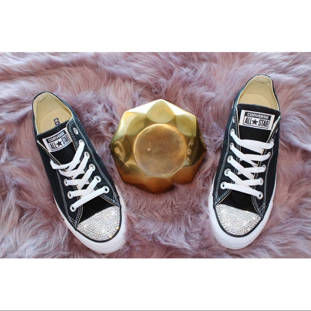 ⚡️Custom Bling Converse (Black)⚡️
